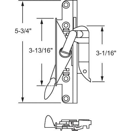 Strybuc Multipoint Casement Lock RH 34-135-15